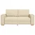 Vidaxl Dvosed kremne barve 180x78x84 cm blago