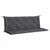 Jastuk za vrtnu klupu antracit 150x(50+50)x7 cm tkanina Oxford