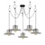 Opviq Luster Tel-6761, 138 cm, 5xE27