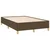 Vidaxl Box spring postelja z vzmetnico temno rjava 120x190 cm blago