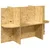 Osnovica za terarij s policom Smeđa 80 x 40 x 50 cm OSB