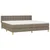 Vidaxl Box spring postelja z vzmetnico taupe 180x200 cm blago