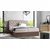 Boxspring postelja Wood 7 - 120x200 cm - temni hrast