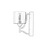 Opviq Zidna lampa AP-4162-1E, 22x14x18cm, IP20, Crno-zlatna boje