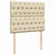 Vidaxl Box spring postelja z vzmetnico krem 120x190 cm blago