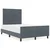 vidaXL vidaXL Postelja Temno Siva 120x200 cm Velur, (22049548)