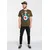 LOGOSHIRT Majica Peanuts - Snoopy Pilot  modra / oliva / rdeča / bela