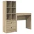 Stol s ladicama s policom s pohranom 2 pcs Sonoma hrast
