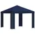 Gazebo 3 x 3 m Plava Poliester i čelik 190 gsm