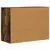 Kreveta Dimljeni hrast 80.5 x 35 x 59 cm Konstruirano drvo