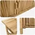 Konzolna stolica s policom Prirodna 80 x 35 x 75 cm Bambus