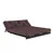 Temno rjava raztegljiva sedežna garnitura 160 cm Roots Black Night – Karup Design