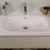 HANAH HOME Kupatilski ormarić sa umivaonikom i ogledalom (2 komada) Elegant Grey Hrast