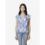 KOROSHI Bluza  modra / bela