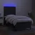 Vidaxl Box spring postelja z vzmetnico LED črna 100x200 cm blago