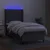 vidaXL Box spring postelja z vzmetnico LED temno siva 90x190 cm blago