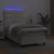 Vidaxl Box spring postelja z vzmetnico LED krem 90x200 cm umetno usnje