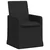 Trpezarijske stolice 2 pcs Crna 57 x 67 x 95 cm tkanina