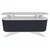 Hanah home Polica 150x75x43cm Belo-Antracit