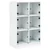 Visoka komoda s vratima bijela 68x37x109 cm konstruirano drvo