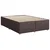 vidaXL vidaXL Box spring postelja z vzmetnico temno rjava 140x200 cm blago, (21310393)