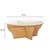 Hanah Home Klub sto Amphora 92x36x92cm Hrast
