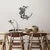 Wallity Zidna dekoracija Flower Moon 1 - M, 50 x 47 cm, Crna