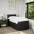 vidaXL vidaXL Box spring postelja z vzmetnico črn 90x190 cm blago, (21291249)