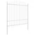 Vrtna Ograda 5 pcs Bijelo 170 x 215 cm Čelik s prahom premazan