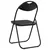 Sklopiva stolica 2 pcs Crna 48 x 43,5 x 81 cm Lažna koža