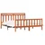 Krevetna konstrukcija 2 pcs Vosak smeđa 205,5 x 185,5 x 100 cm