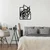 Wallity Zidna dekoracija Wolf in Frame, 55 x 43 cm, Crna
