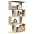 Pregrada / regal za knjige 4 razina hrast 70x24x129 cm drveni