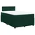 VIDAXL Box spring postelja z vzmetnico temno zelena 120x200 cm žamet