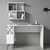 Hanah home Polica 120x78,8x60?cm Belo-Crna