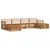 Setovi sofa 6 pcs Prirodna Čvrsto drvo akacije
