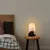 Opviq Stona lampa 8033, 17x17x33 cm, IP20, Crno-bela