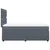 vidaXL Box spring postelja z vzmetnico temno siva 100x200 cm žamet