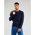 JACK & JONES Pulover LIAM modra