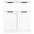 Vidaxl Komoda bela 60x30x70 cm konstruiran les