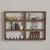 Hanah Home Zidna polica Hexa, 84,6x60x9 cm,Boje oraha