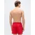 Calvin Klein Swimwear Kratke kopalne hlače rdeča/bela