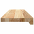 Prozorske klupice 2 kom 80x20x2 cm netretirane masivne hrast