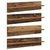Police na zidu s policom 4 pcs Staro drvo 80 x 11,5 x 18 cm