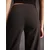 Bershka Hlače na rob rjava/temno rjava