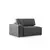 Atelier del Sofa Ugaona garnitura Pirlo 145x43x206cm Tamnosiva