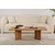 Hanah Home Klub sto Sabin, 119x40x60 cm, Braon