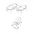 Hanah Home Set Trpezarijski sto i 6 stolica Are, Bordo-braon
