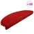 Prostirke za stepenice 30 kom 65x21x4 cm crvene poluokrugle velike