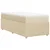 vidaXL vidaXL Box spring postelja z vzmetnico krem 80x200 cm blago, (21306973)